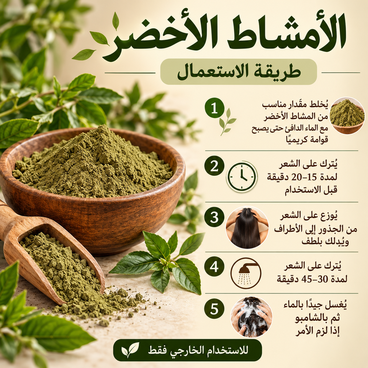 الأمشاط الاخضر بدون لون