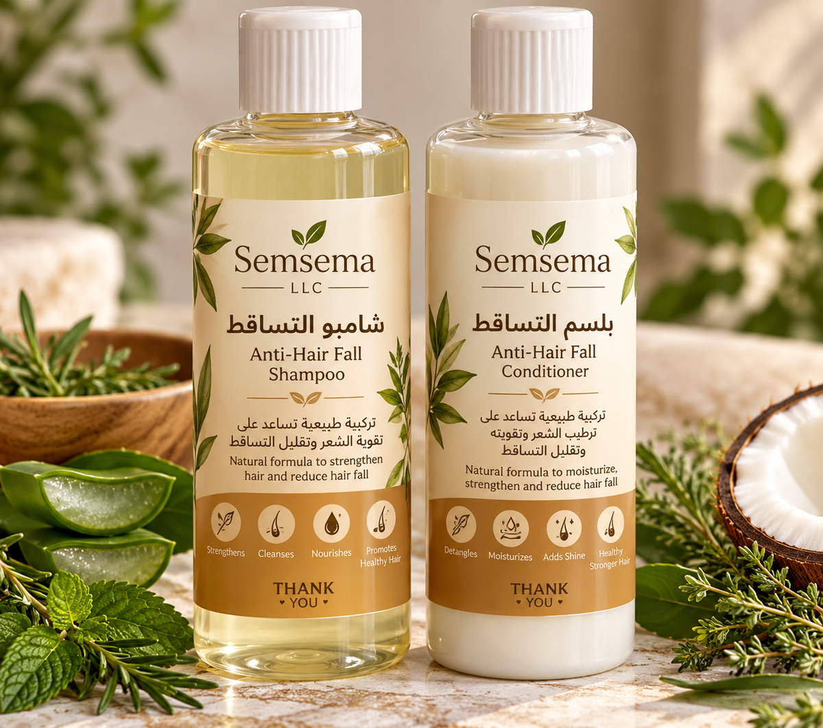 Shampoo & conditioner for hair loss